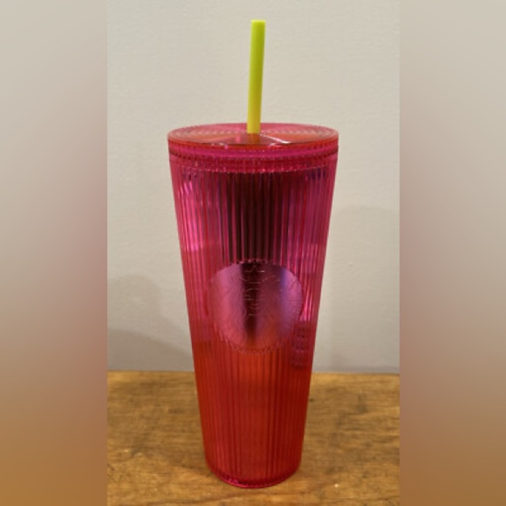Starbucks Summer 2023 Pleated
Magenta Cold Cup 24 oz. Venti Tumbler